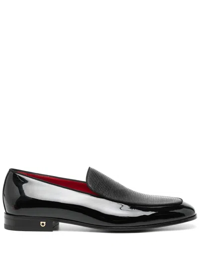 Ferragamo Slip-on Style Loafers In Black