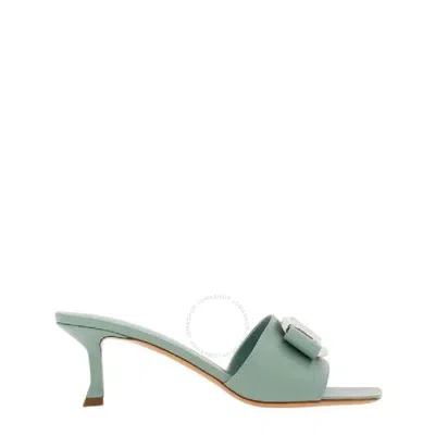 Ferragamo Woman New Vara Plate Mule In Lucky Charme