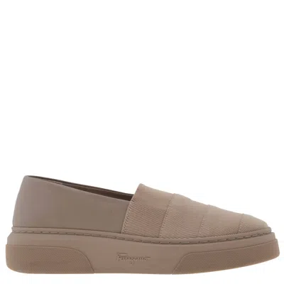 Ferragamo Slip-on Platform Sneakers, Size 7 In Brown