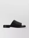 Ferragamo Logo Embossed Leather Slides