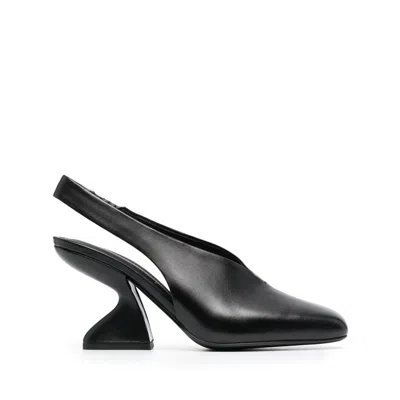 Ferragamo Sloane Sculpted-heel Pumps In Black