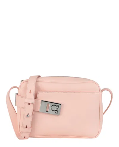 Ferragamo Small Archive Camera Case Crossbody Bag In Pink