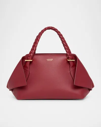 FERRAGAMO SMALL BLOSSOM TOP-HANDLE BAG