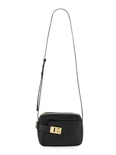 Ferragamo Small Camera Case Bag In Black