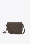 Ferragamo Small Fiamma Leather Messenger Bag