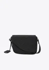 Ferragamo Small Fiamma Leather Messenger Bag