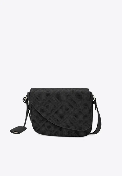 Ferragamo Small Fiamma Leather Messenger Bag