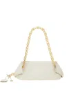 Ferragamo Small Folded Chain-strap Shoulder Bag In Neutral
