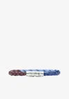 Ferragamo Small Gancini Tri-color Braided Bracelet In Multicolor