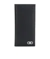 Ferragamo Small Gancio Double-folded Wallet In Black