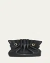 Ferragamo Small Gancio Piercing Shoulder Bag In Nero