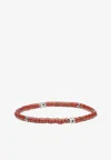Ferragamo Small Hawk Eye Bracelet In Red