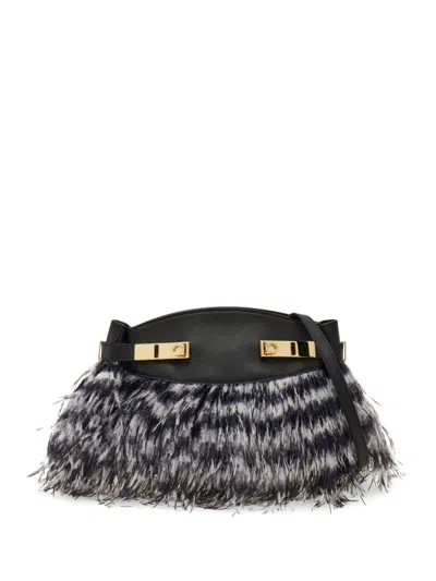 Ferragamo Small Hug Cross Body Bag In White