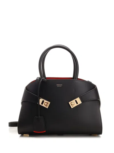 Ferragamo Small Hug Handbag In Multi