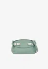 Ferragamo Small Hug Leather Crossbody Bag In Sage