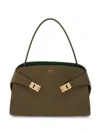Ferragamo Small Hug Soft Shoulder Bag In Green