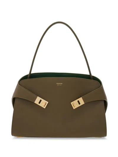 FERRAGAMO SMALL HUG SOFT SHOULDER BAG
