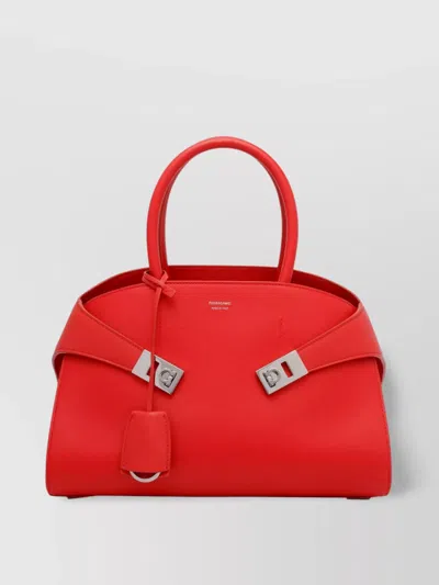 Ferragamo Medium Hug Handbag In Red
