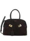 Ferragamo Small Hug Tote Bag In Brown