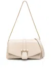 Ferragamo Women Small Leather Crossbody Bag In Grey