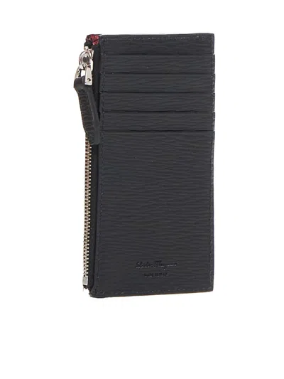 Ferragamo Small Leather Goods In Nero  Red   Nero