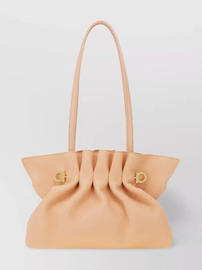 FERRAGAMO SMALL LEATHER TOTE BAG