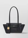 Ferragamo Small Leather Tote Bag With Gold-tone Hardware In Black