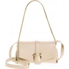 Ferragamo Women Small Leather Crossbody Bag In Stone