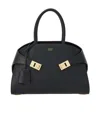 Shop Ferragamo Medium Hug Gancini-buckle Tote Bag In Black