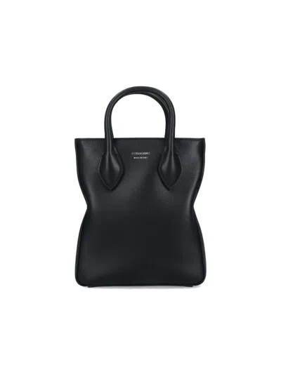 FERRAGAMO SMALL LOGO TOTE BAG