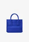 Ferragamo Small Logo Tote Bag In Blue