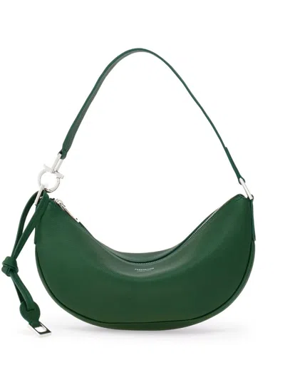 Ferragamo Small Moon Shoulder Bag In Green