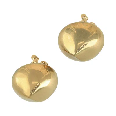 Pre-owned Ferragamo Small Sculptural Clip On Earrings 'multicolor' | Multi-color | Women's Size Onesize