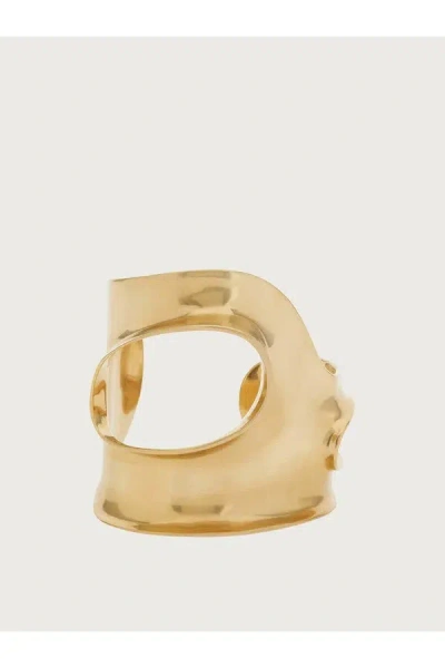 Ferragamo Small Sculptural Cutout Bracelet In ["yellow"]