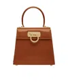 Ferragamo Small Shoulder Bag With Top Handle In Brown