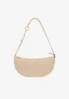 Ferragamo Small Smile Leather Hobo Bag In Beige
