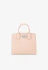 Ferragamo Small Studio Box Top Handle Bag In Leather In Pink