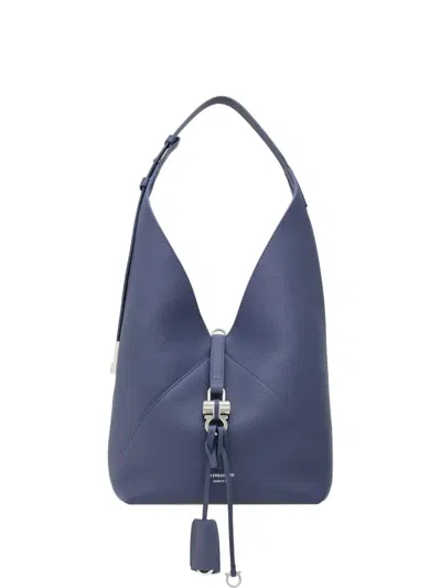 Ferragamo Small V-shaped Shoulder Bag