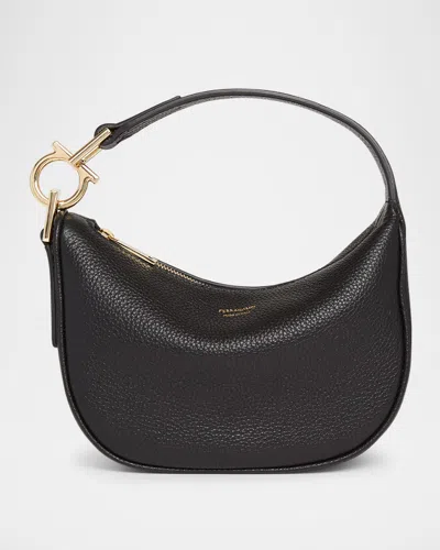 Ferragamo Smile Grainy Leather Top-handle Bag