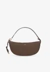 Ferragamo Leather Shoulder Bags Adjustable Strap In Taupe