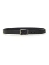 Ferragamo Classic Leather Belt For Men In Black