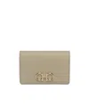 Ferragamo Snap Card Holder In Neutral