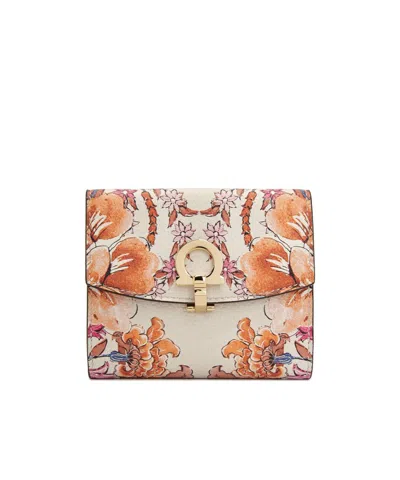 Ferragamo Snap Fold Wallet In Multi