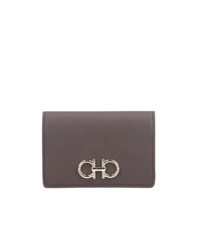 FERRAGAMO FERRAGAMO LOGO PLAQUE WALLET