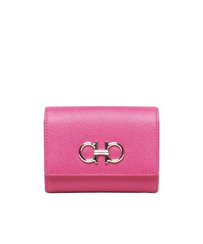 Ferragamo Snap Wallet In Pink