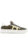 Ferragamo Gancini-logo Low-top Sneakers In Black