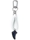 Ferragamo Sneaker-pendant Keychain In White