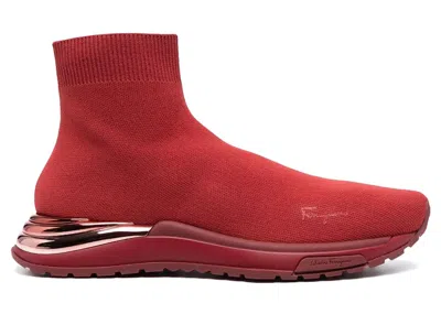 Pre-owned Ferragamo Sneaker (women's) Sneakers In Red