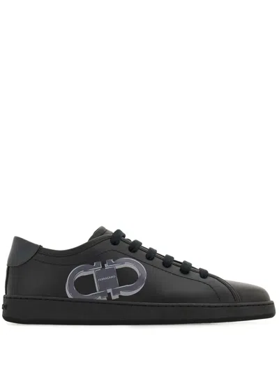 FERRAGAMO DOUBLE GANCINI BRANDY1 SNEAKERS