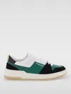 Ferragamo Gancini Low-top Sports Shoes With Outline In Green
